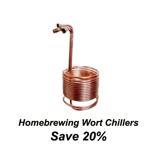 20% Off Select Homebrew Wort Chillers