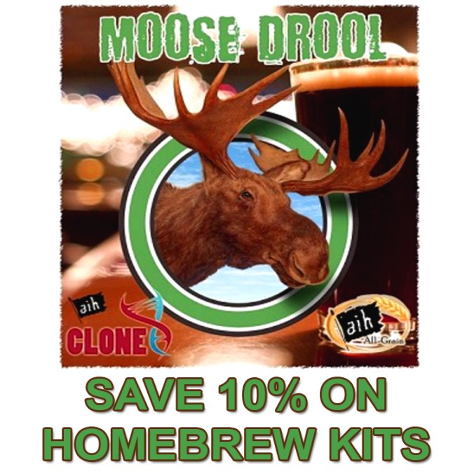 5 Gallon Moose Drool Clone Homebrew Kit Just $19 - Save 10% On Popular Homebrewing Kits