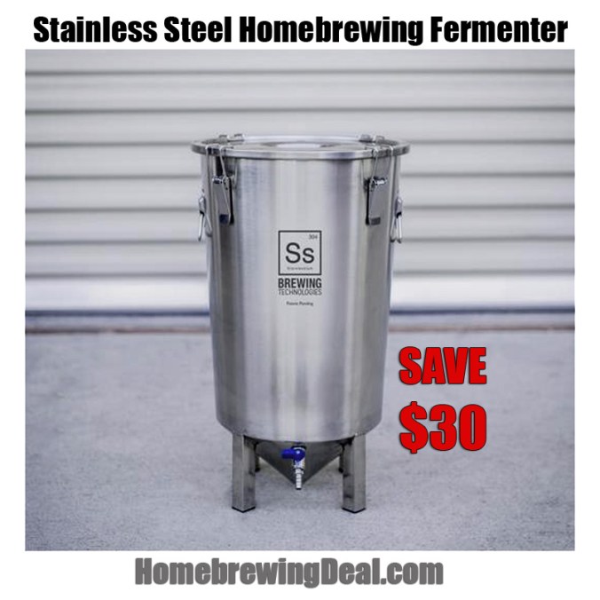 Save $30 on a Stainless Steel Home Brewing Fermenter #homebrew #homebrewing #stainless #steel #fermenter #ssbrewtech #promo #coupon #code #fermentor