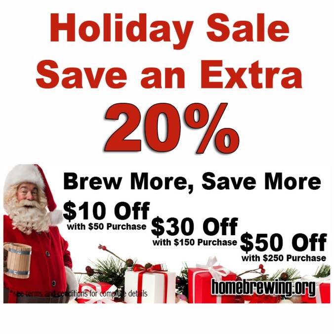 Save Up To An Additional 20% at the Adventures In Homebrewing Holiday Sale