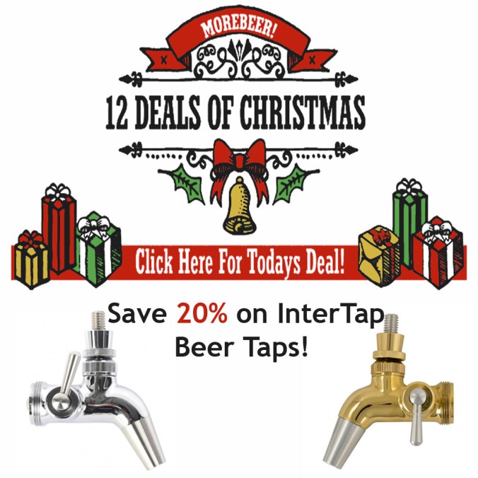 Save 20% On Intertap Beer Taps and Faucets at MoreBeer, Today Only #intertap #homebrewing #homebrew #beer #tap #draft #stainless #steel