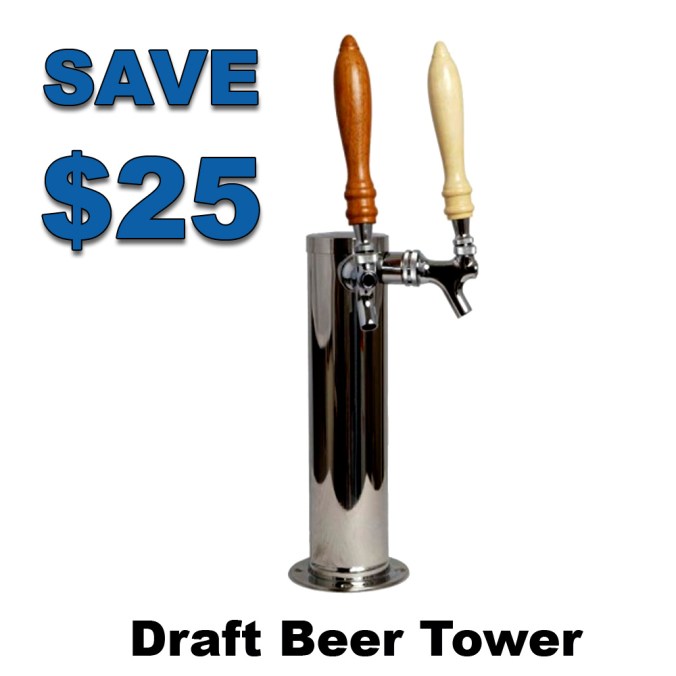 Save $25 On A 2 Tap Draft Beer Tower #beer #draft #tower #2 #post