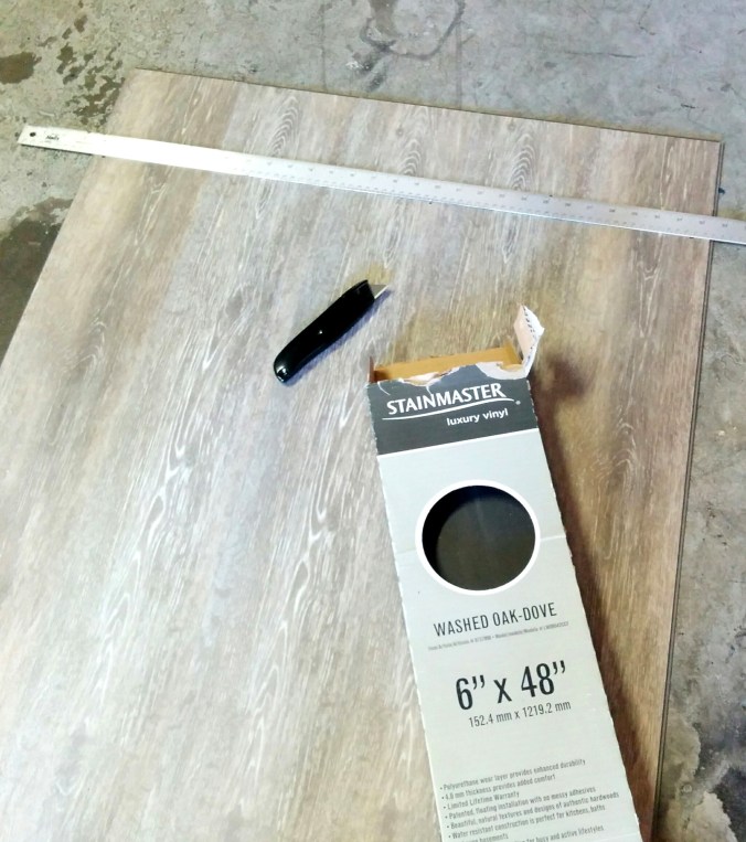 Vinyl Fake Wood Flooring for my Kegerator Door