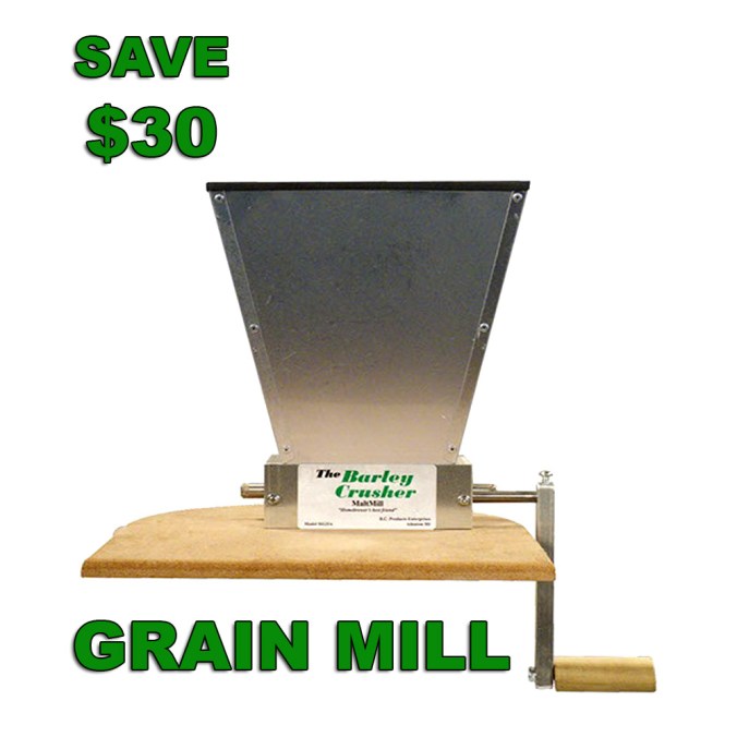 Save $30 on a More Beer Barley Crusher Grain Mill with Promo Code #homebrew #homebrewing #grain #mill #chrusher #home #brewing #brewer