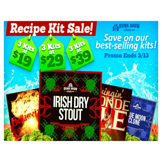 Beer Kits for as little as $19 + Get Flat Rate Shipping