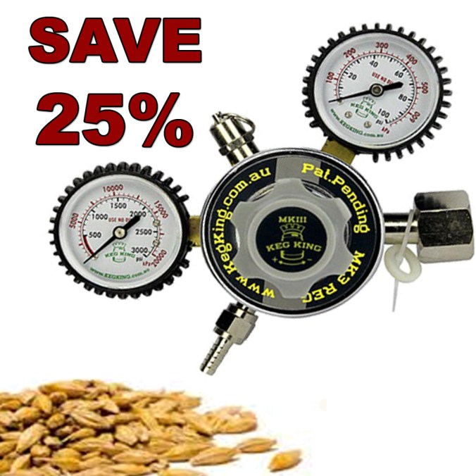 More Beer Promo Code For $10 Off A Keg King CO2 Regulator - Save 25% Today Only #co2 #regulator #beer #draft #system