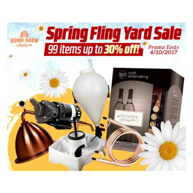 Save Up To 30% on Homebrewing Items