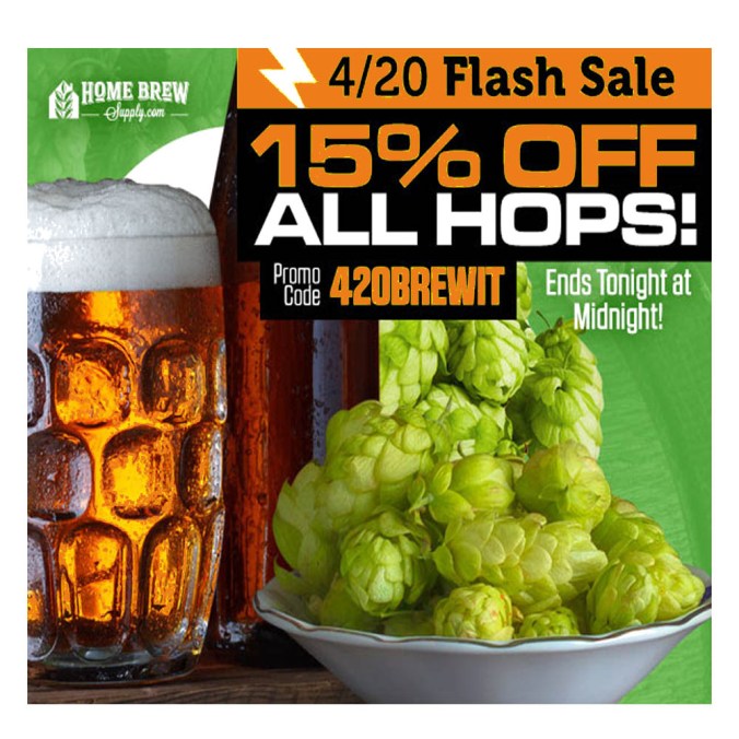 Save 15% On Hops Today Only