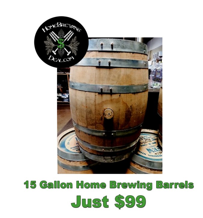 Just $99 For A 15 Gallon Homebrewing Barrel!