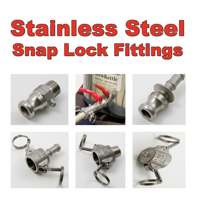 Best Price On Stainless Steel Snaplock Fittings