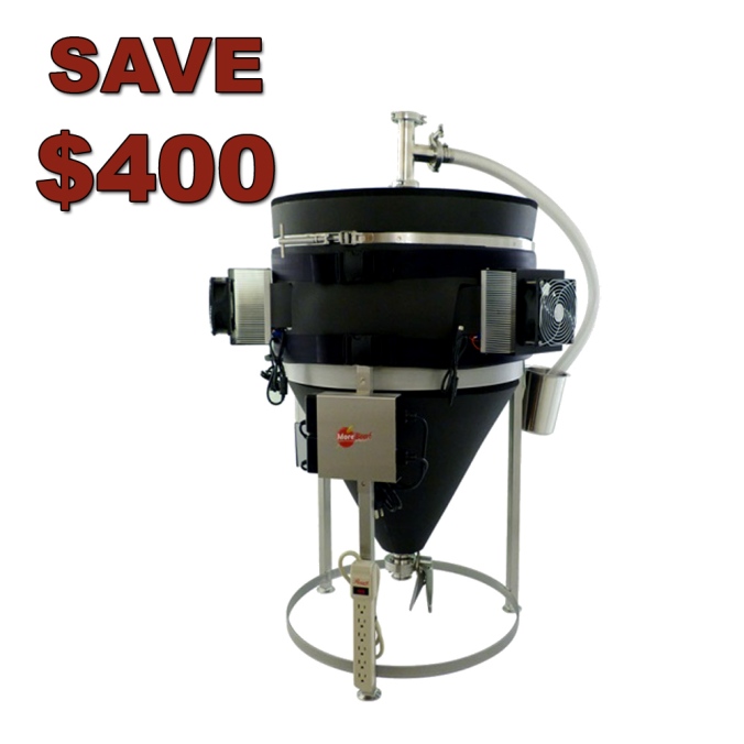 Save $400 on a Temperature Controlled Stainless Steel Conical Fermenter