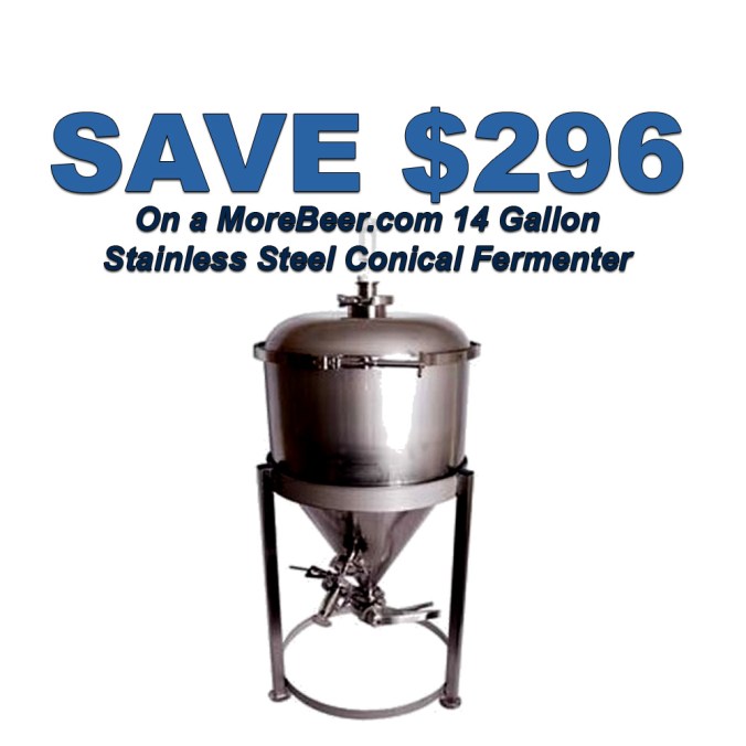 Save $296 On A 14 Gallon Conical