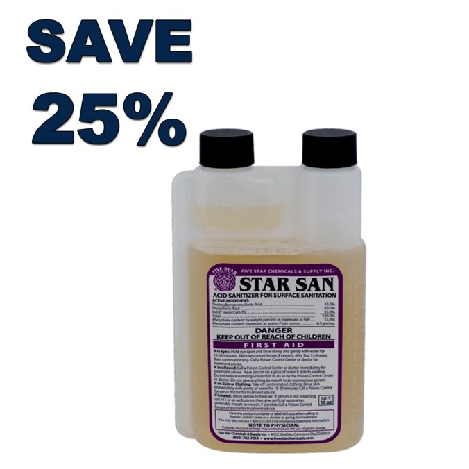 Save 25% On A 16 oz Container of StarSan