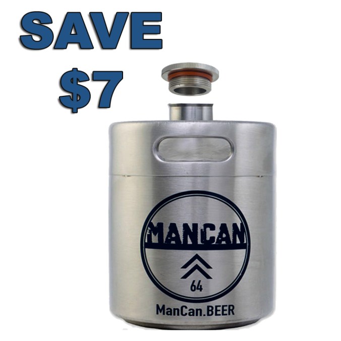 Save $7 On This Stainless Steel Mini Keg Growler