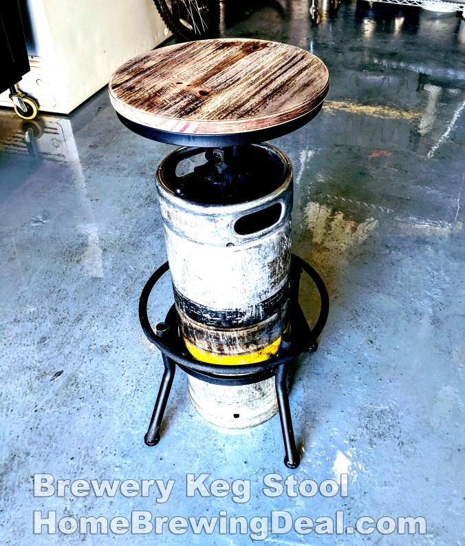 Brewery Keg Stool #homebrew #keg #stool #bar #brewing #beer #brewery #chair #idea