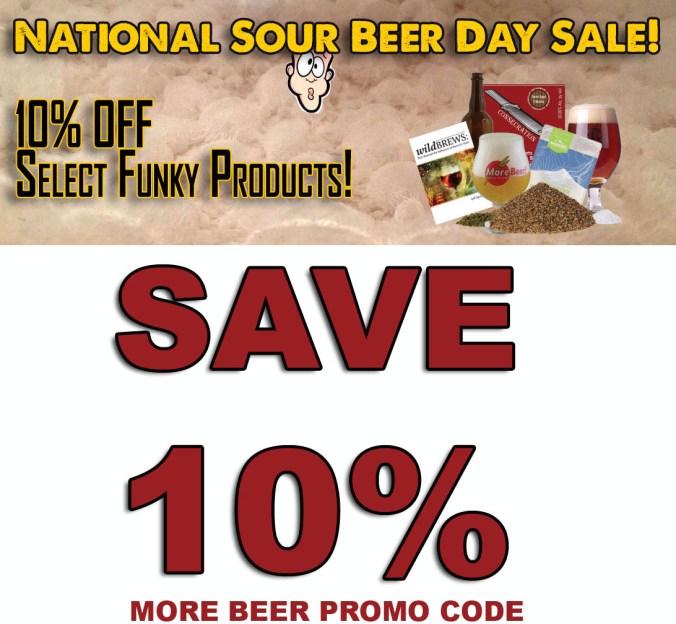 Save 10% On Sour Beer Kits at MoreBeer.com With Promo Code