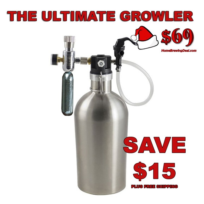 Home Brewing Holiday Deal - Get A Stainless Steel Pressurized Growler For Just $69 + Free Shipping