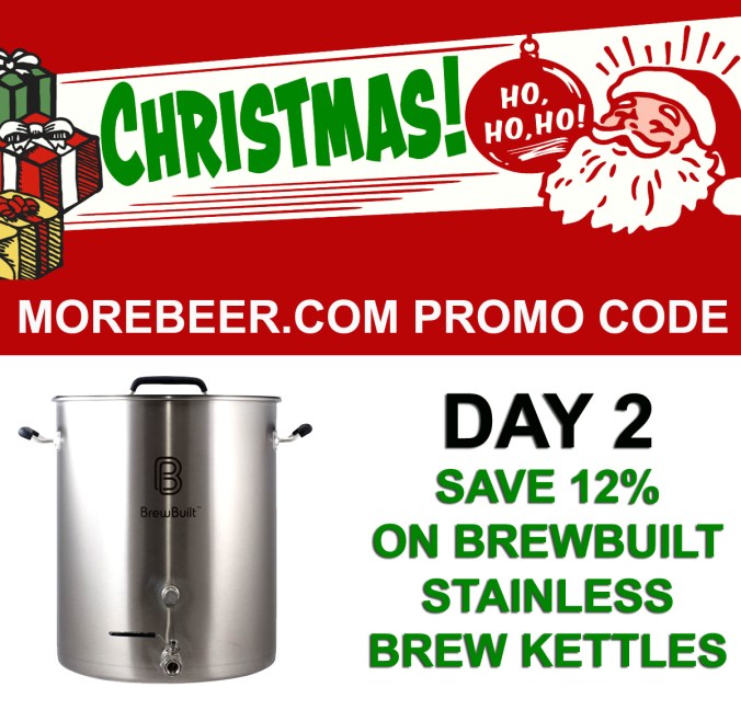 MoreBeer.com Promo Code - 12% Off BrewBuilt Stainless Steel Homebrewing Kettles