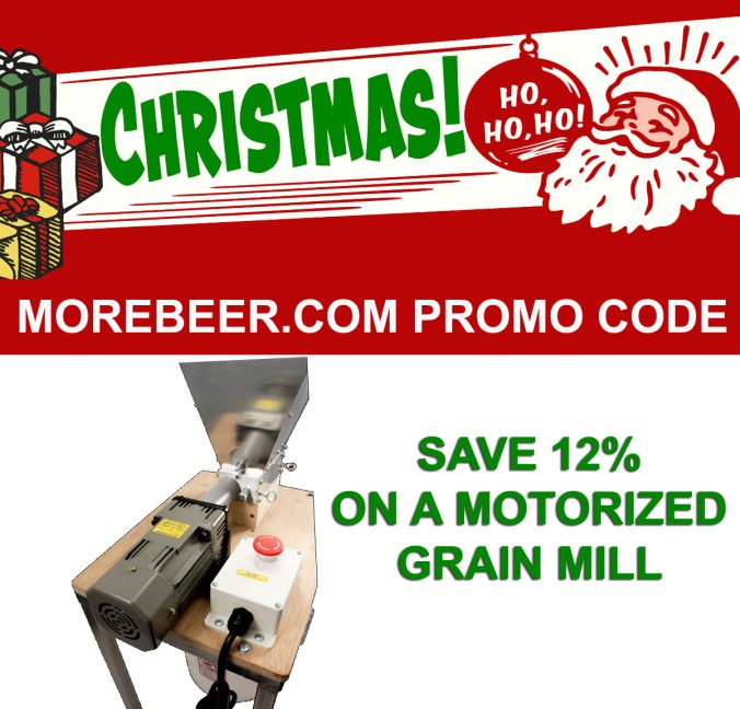 Save 12% On A Motorized Grain Mill at More Beer! #home #brewing #motorized #grain #mill