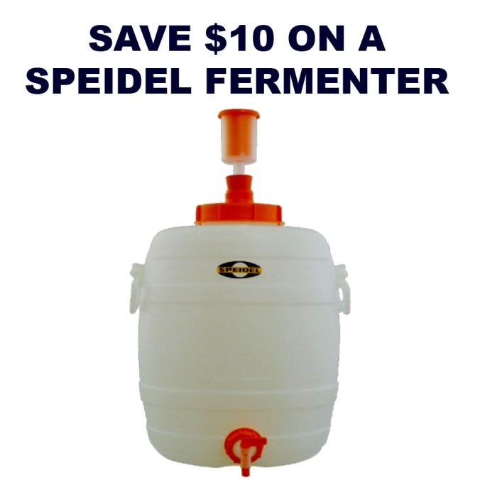 Save $10 On A 8 Gallon Speidel Home Brewing Fermenter