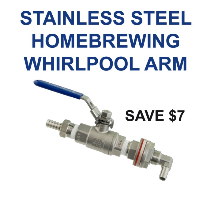 Save $7 On A Stainless Steel Home Brewing Whirlpool Arm Today Only