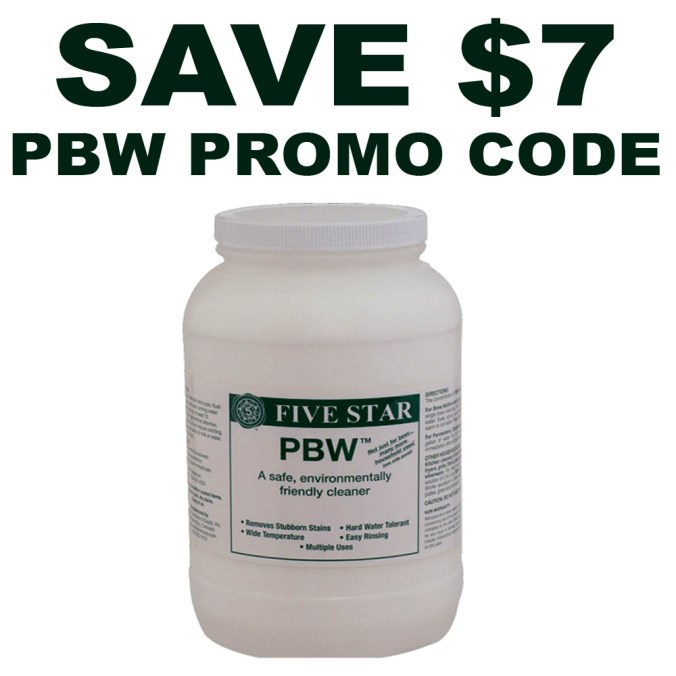 Save $7 On A 8 LBS PBW Homebrew Cleaner Purchase With This MoreBeer.com Promo Code