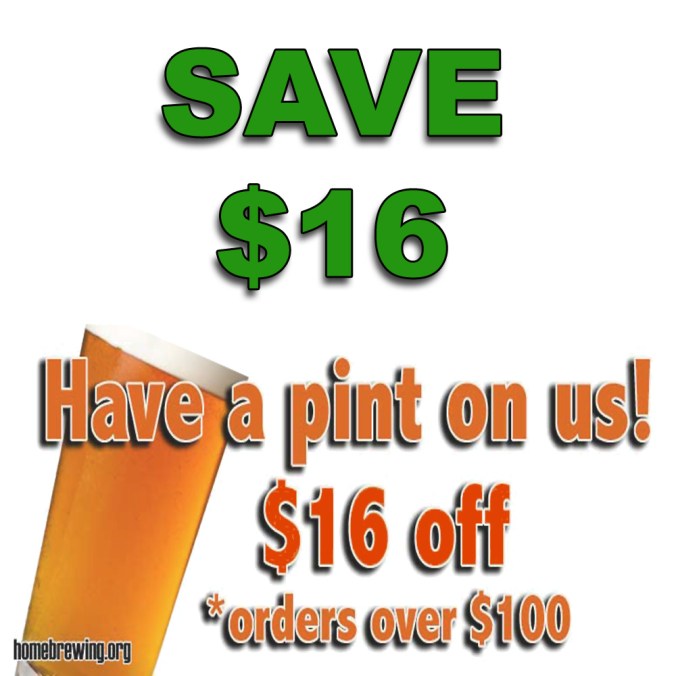 Save An Additional $16 On Your Adventures In Homebrewing Purchase