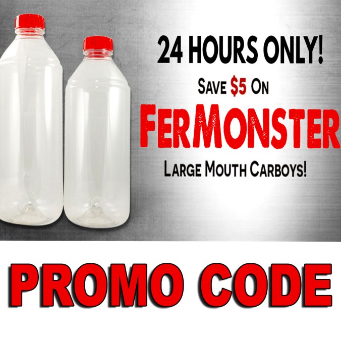 Save $5 On Wide Mouth Fermonster Home Brewing Carboys With This MoreBeer.com Promo Code