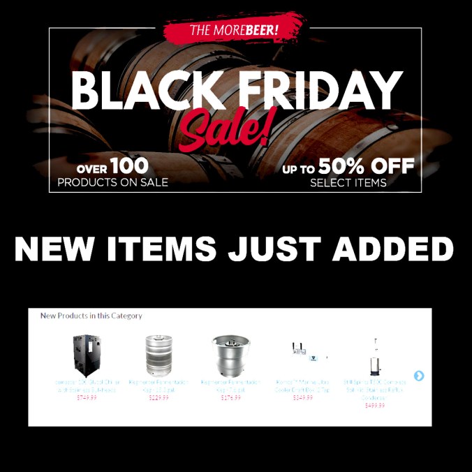 MoreBeer Black Friday Sale Expanded