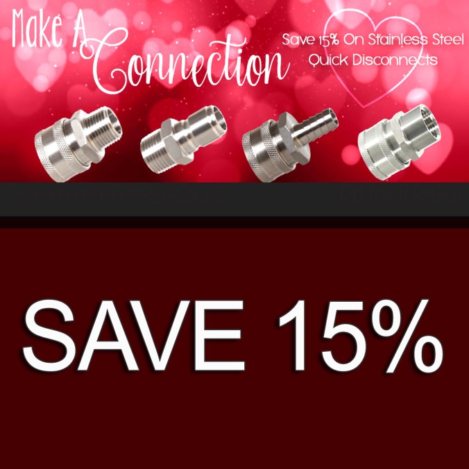 Save 15% On Quick Disconnects with this MoreBeer.com Promo Code