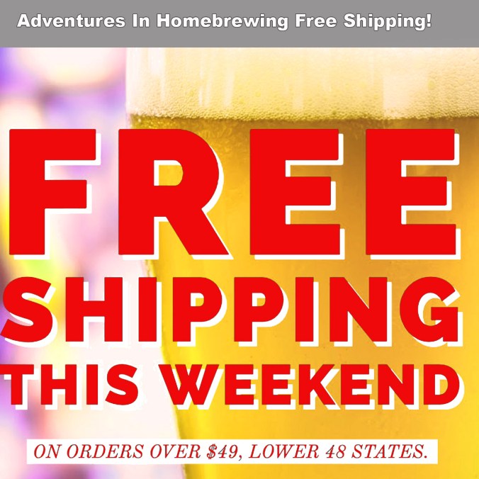 Free Shipping Promotion at Adventures in Homebrewing and Homebrewing.org