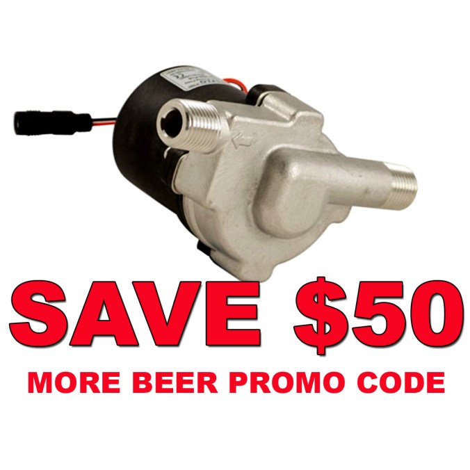 Save $50 On A Stainless Steel Homebrewing Pump