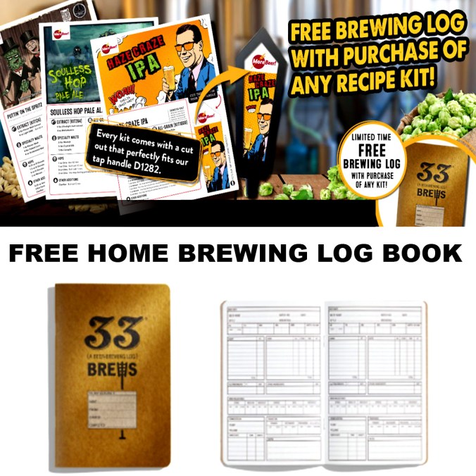 Get a Free Home Brewing Log Book with this More Beer Coupon Code