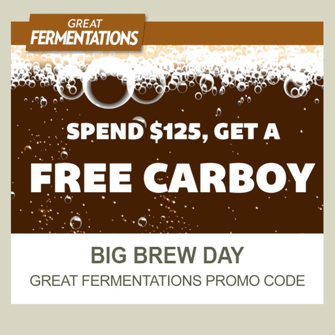 Great Fermentations Promo Code for a Free Home Brewing Carboy