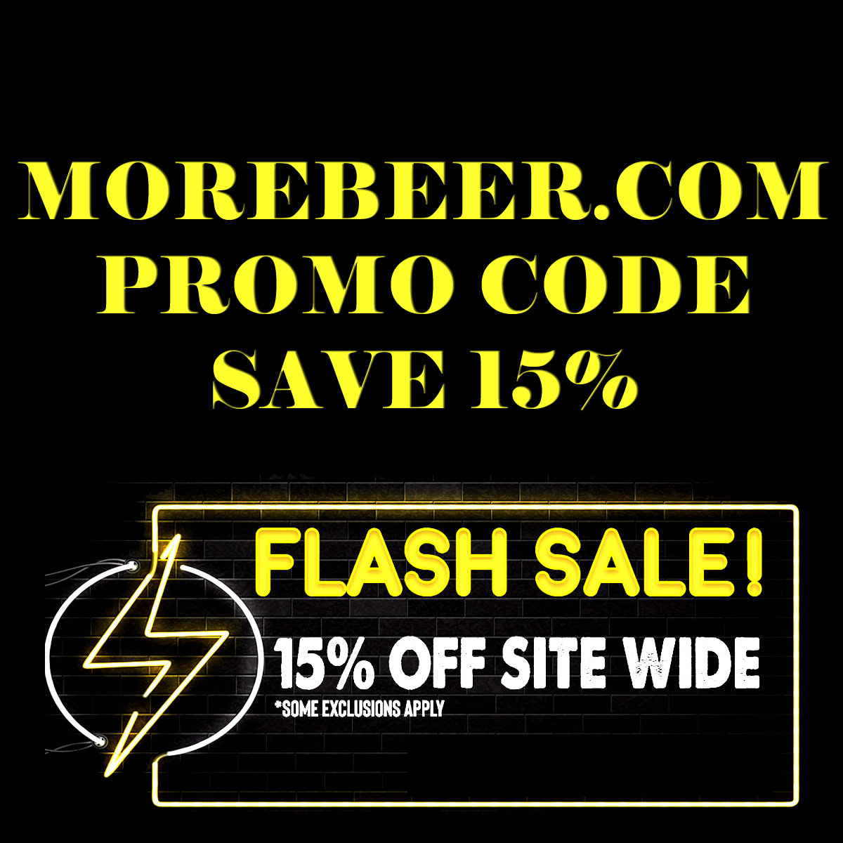 MoreBeer.com Flash Sale Coupon Code for 15% Off