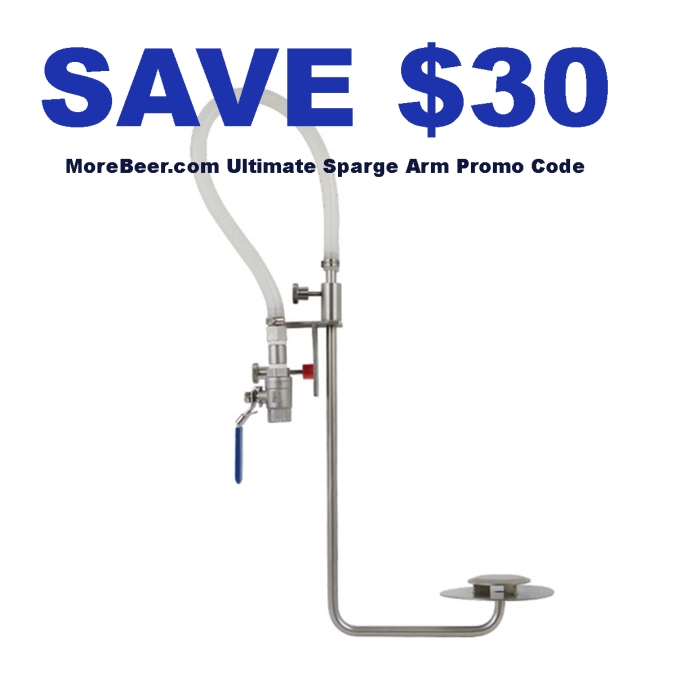 Ultimate Home Brewing Sparge Arm from MoreBeer